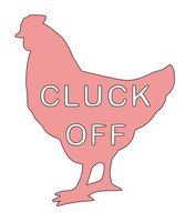 Home Grown Claremore Cluck Off - Vinyl Decal - Cars Trucks Walls Laptop - 4.7" W X 5.5" H Pink HGC1256