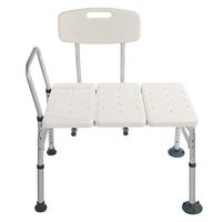 Blacgic Elderly Bath Chair with Wide seat, Adjustable Seat Height, Sure-griped Legs, Lightweight, Durable