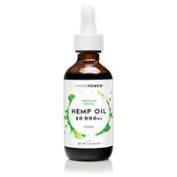 Hemp Oil for Anxiety & Pain Relief - 10 000mg Extra Strength - Premium Grade Pure Hemp Extract for Improved Sleep, Mood, and Relaxation - 100% Natural, Vegan, Made in USA