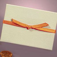 Krafty Klassics 1 Package of Satin Ribbon Stretch Loops (50 Per Package) (3/16" W x 10" L, Gold)