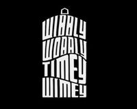 Dr. Who's Wibbly Wobbly Timey Wimey Tardis WHITE Vinyl Car/Laptop/Window/Wall Decal