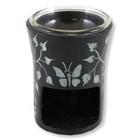 Windrose, Diffuser Soapstone Black Leaf Etched, 1 Count