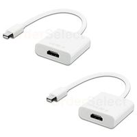 New 2 Mini Display Port DP Thunderbolt to HDMI Adapter Cable compatible with MacBook Pro Air Mac