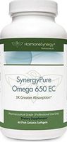 SynergyPure | 650 EC Fish Oil | 60 Enteric Coated Softgels | 3X's Greater Absorption* | MaxSimil® monoglyceride Fish Oil