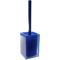 Gedy Rainbow Decorative Square Toilet Brush Holder, Blue