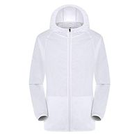 Amlaiworld Men Women Plus Size Tops Casual Jackets Windproof Ultra-Light Rainproof Windbreaker Top White