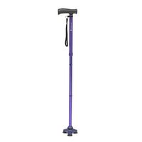 HurryCane Freedom Edition Folding Cane with T Handle, Pathfinder Purple