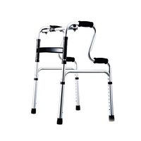 Walkers for Seniors with Seat Elderly Walker- Up and Down Stairs Walker Lightweight Aluminum Adjustable Mobility Walking Aid-Retractable Four-Pointed Cane Rolling Walkers (Color : A)