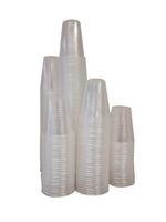 Crystalware Plastic Cups, 5oz, Packed in a Bags of 100 25/case, Clear (2500 Cups Total)