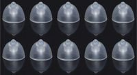 FCS miniFit RIC Domes for Oticon MiniFit RIC Hearing Instrument 10-Pack (Bass Single Vent, 12 mm).