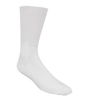 Nobles Ladies White Diabetic Crew Socks Size 9-11