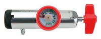 Oxygen Regulator Standard Body-CGA870, 0-4 LPM, Barb Outlet with Red Color Coded Gauge Protector and tee Handle