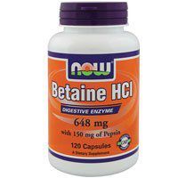 NOW Foods, BETAINE HCL 10GR 120 CAPS ( Multi-Pack)