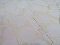 Minilabel 41mm Wavy Edge , Certificate Wafer Company Seal Labels , Stickers For Embossing , Awards & Rewards White