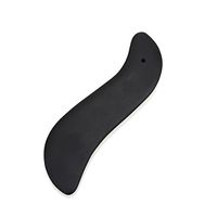 Romonacr IASTM S Shape Guasha Tools Facial Scraping Massage Tool Stone Gua Sha Board Natural Bian for SPA Massage Therapy on Face, Back, Neck,Shoulder