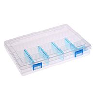 Culturemart Blue Plug-in Pieces Multi-Functional Plastic Lure Box Tool Kit Case Tackle Medicine Capsule Splitters Container Pill Boxes