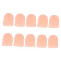 Pack of 5Pairs, Silicone Open Toe Sleeves Protectors Tubes, Moisturizing for Corn Calluse Remover - Skin