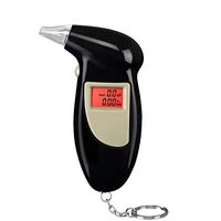 Escolourful Breathalyzer, Portable Keychain Breath Alcohol Tester for Driver, Digital Battery Power Alcohol Detector with 5 Mini Mouthpieces for Personal and Home Use