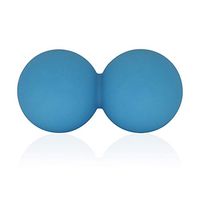 ValueHall Double Massage Ball，Silicone Stress Ball Lacrosse Ball, Yoga Peanut Ball for Muscle Relax, Deep Tissue Massage Tool for Back,Foot,Neck V7046 (Blue)