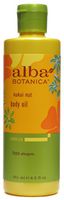 Alba Botanica Massage Oil Kukui Nut