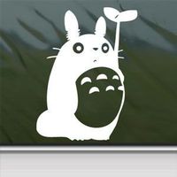 My Neighbor Totoro Holding Leaf - Trackpad / Keyboard - Vinyl Decal