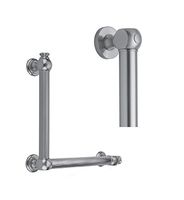 Jaclo G70-16H-16W-PB Smooth Transitional 90D Grab Bar, 16 x 16", Polished Brass