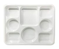Quality Disposable Plastic Plates With 8 Compartments By Ekarro - Pack of 50 Pieces
