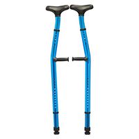 MYJZY Heavy Medical Underarm Adult Crutches(Pair),Bold Design Crutch Walker with Height Adjustable,Super Load Bearing Aluminum Alloy,Blue