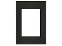 PA Framing, Photo Mat Board, 5 x 7 inches Frame for 3.5 x 5 inches Photo Art Size - Black Core/Black