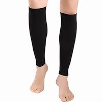 COALZS Calf Compression Sleeve 20-30mmHg for Shin Splint, 1 Pair - Unisex Compression Socks Relieve Calf Pain, Swelling Running, Cycling, Travel, Baseball (Black, XX-Large)