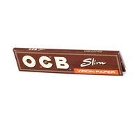 OCB Slim Brown Unbleached Virgin King Size Paper - 10 Booklets by Trendz