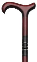 Unisex Derby Cane Burgundy Maple  -Affordable Gift! Item #DHAR-9782800
