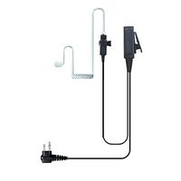 Valley Enterprises 2-Wire Coil Earbud Audio Mic Surveillance Kit for Motorola Two-Pin Two-Way Radios