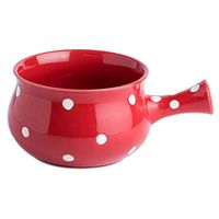 Bowl Cute Children eat Bowl with Handle Breakfast Bowl Household Instant Noodle Bowl Ceramic Ramen Bowl Dessert Bowl Household tableware, retro bowl (Color : White, Size : 1812.37.8CM)