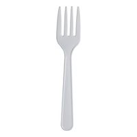 Dixie  4.81" Light-Weight Polystyrene Plastic Fork by GP PRO (Georgia-Pacific), White, LF21, (Case of 1,000)