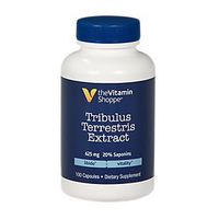 The Vitamin Shoppe Tribulus Terrestris Extract 625MG, 20 Saponins, Supports Libido and Vitality, Men's Health, Natural Testosterone Libido Booster for Men (100 Capsules)
