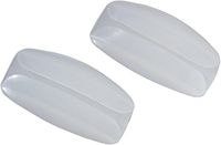 Miles Kimball White Silicone Bra Strap Cushion 1 Pair