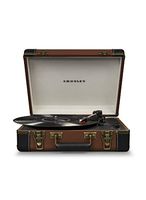 Crosley CR6019D-BR Executive Portable USB Turntable with Bluetooth, Brown