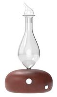 Droplet Nebulizing Diffuser - Waterless diffuser For Essential Oils Aromatherapy - Wood Base, Glass Top - Fills Big Rooms In Minutes With Organic Aromas - Two Scents by VINEVIDA (Red Wood)