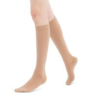 Fytto 1020 Opaque Compression Socks for Professionals 15-20 mmHg - Graduated Medical Support for Flight, Travel, DVT and Edema - Small, Nude