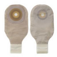 Premier 1-Piece Drainable Pouch Precut 1" with Flextend Barrier, Transparent - 10 Each / Box