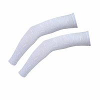 Compression Arm Sleeve for Men Women Youth - UV Sun Protection Sleeves Cooling Extreme Soft Skin Touch Feeling Dufont Tactel Fabric - for Running in Summer 1 Pair - Gray-L