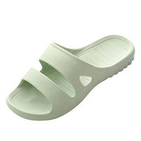 Shower Slipper, Bathroom Non-Slip Slippers, House and Pool Sandals, in-Door Slipper with Massaging Effect Green