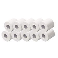 Papafix 12 Roll/Pack Roll Paper Toilet Paper Smooth Soft white Toilet Paper Rolls, 6 count