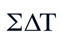 CCI Sigma Delta Tau Sorority Decal Vinyl Sticker|Cars Trucks Vans Walls Laptop| Black |5.5 x 2.5 in|CCI1120