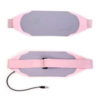 PYapron Portable Electric Heating Pad Lower Back Pain Relief Infrared Warming Waist Belt Charging Heating Warm Palace Belt Three-Speed Temperature Regulation