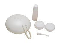 Dog Pattern Contact Lens Holder Box Case - White