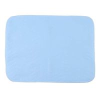 Incontinence Pad, 2pcs Waterproof Reusable Incontinence Underpads 4-layer Washable Bed Pads for adults, kids and pets,Blue + White 45 X 60