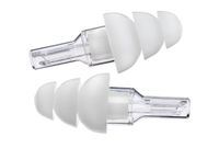 Etymotic Research ER20HD Safety High-Definition Earplugs (Noise Reduction for Construction, DIY, Warehouse, Concerts, Musicians, Race Track and Sporting Events) - Large, Clear Stem w/ White Tip