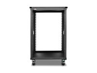 iStarUSA Accessory WD-1560-WT 15U 600mm Depth Simple Server Rack with Wood Top Black Bare